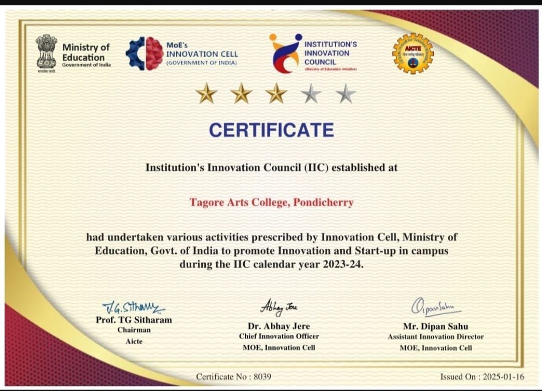 IIC 3 Star Certificate